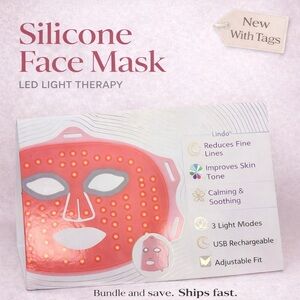 Pink Silicone LED Light Therapy Face Mask